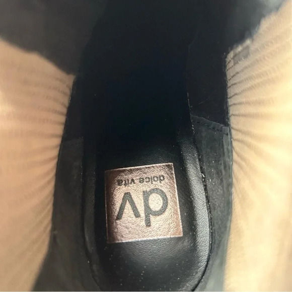 Dolce Vita Taupe Suede Leather Wedge Booties - Picture 8 of 15